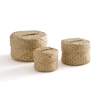 Комплект из 3 плетеных коробок Kotak единый размер бежевый LA REDOUTE INTERIEURS  фото, kupilegko.ru